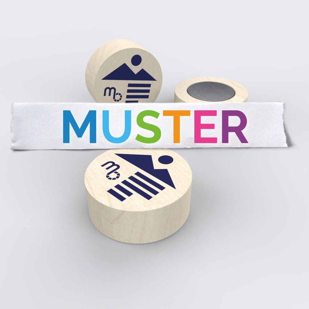 Holzmagnet -Muster-