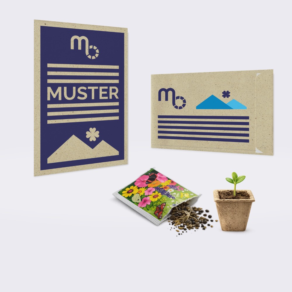 Blühpost Samenkuvert -Muster-
