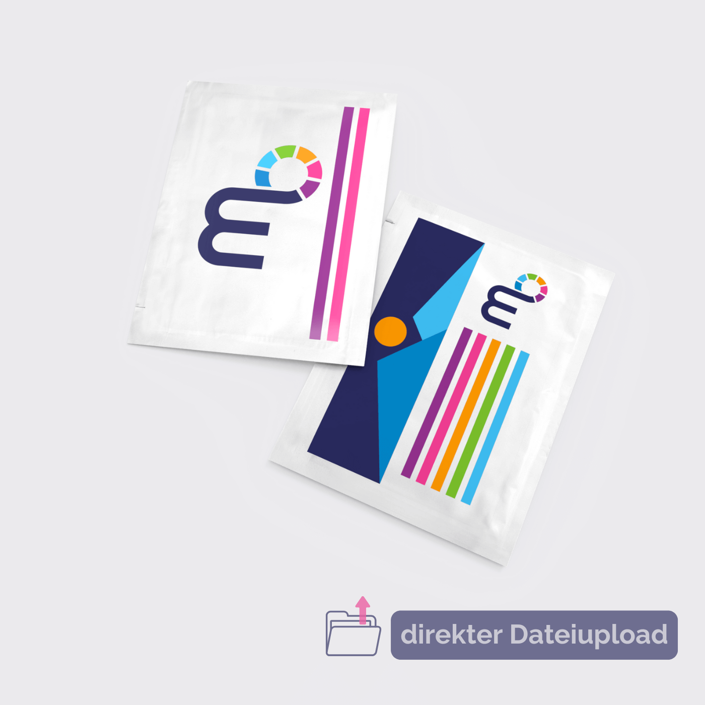 Verschiedene Feuchttücher, z.B. Brillenputztücher, Erfrischungstücher, als Werbemittel bedrucken lassen