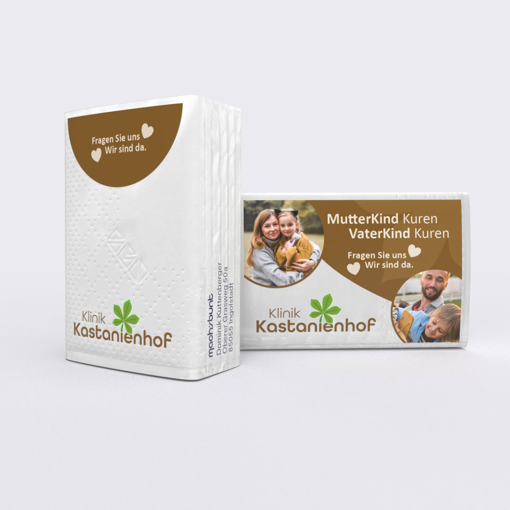 Werbetaschentücher für Reha-Kliniken – Individuelles Marketing für Gesundheitsdienstleister