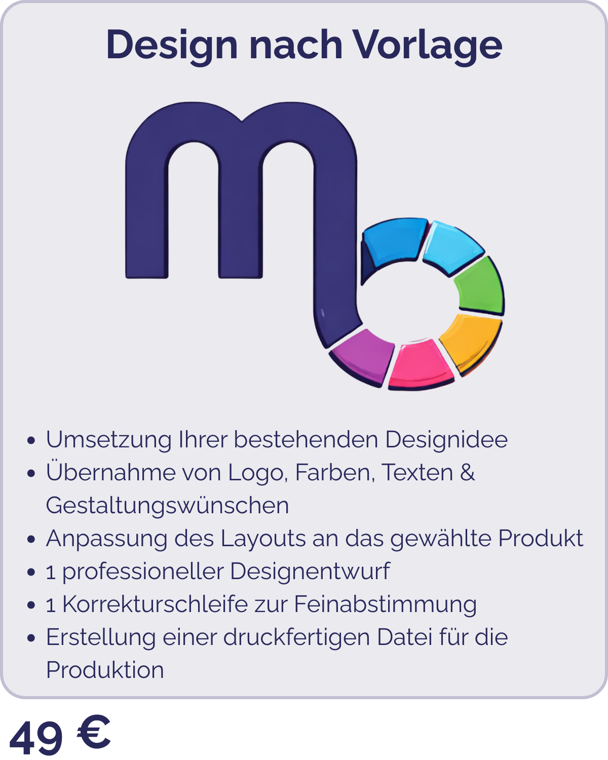 Lassen Sie unsere Profis vom Design Service eine Druckvorlage für Ihre Werbeartikel nach Ihren Vorlagen erstellen