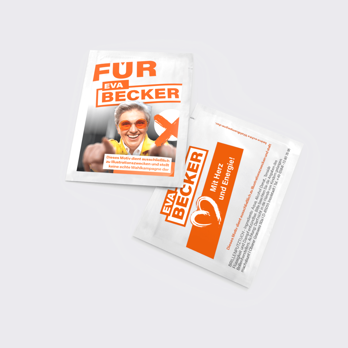 Bedruckte Brillenputztücher als Werbartikel und give-away mit kleiner Mindestauflage bestellen